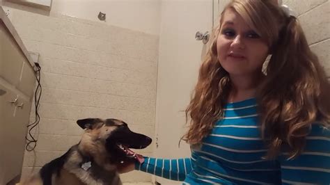 Schoolgirl enjoying her first sex with a dog